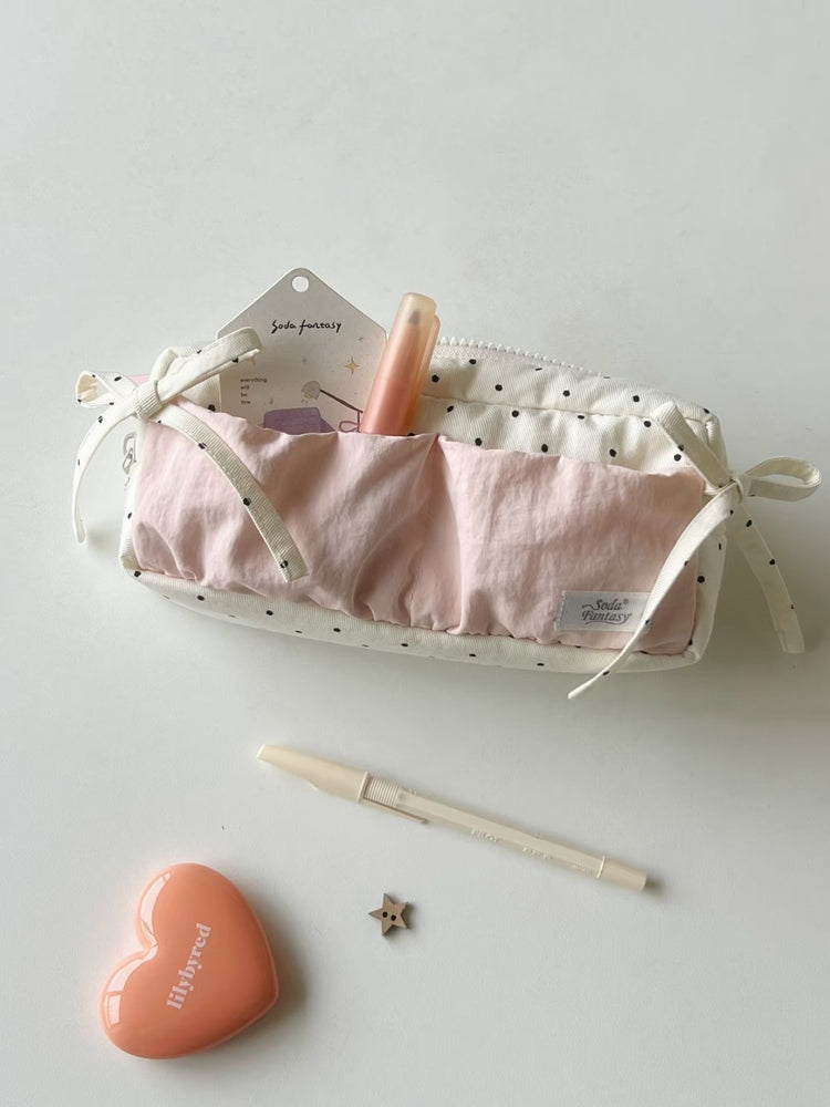 Ribbon Gather Toast Pencil Cases-Accessories-ntbhshop