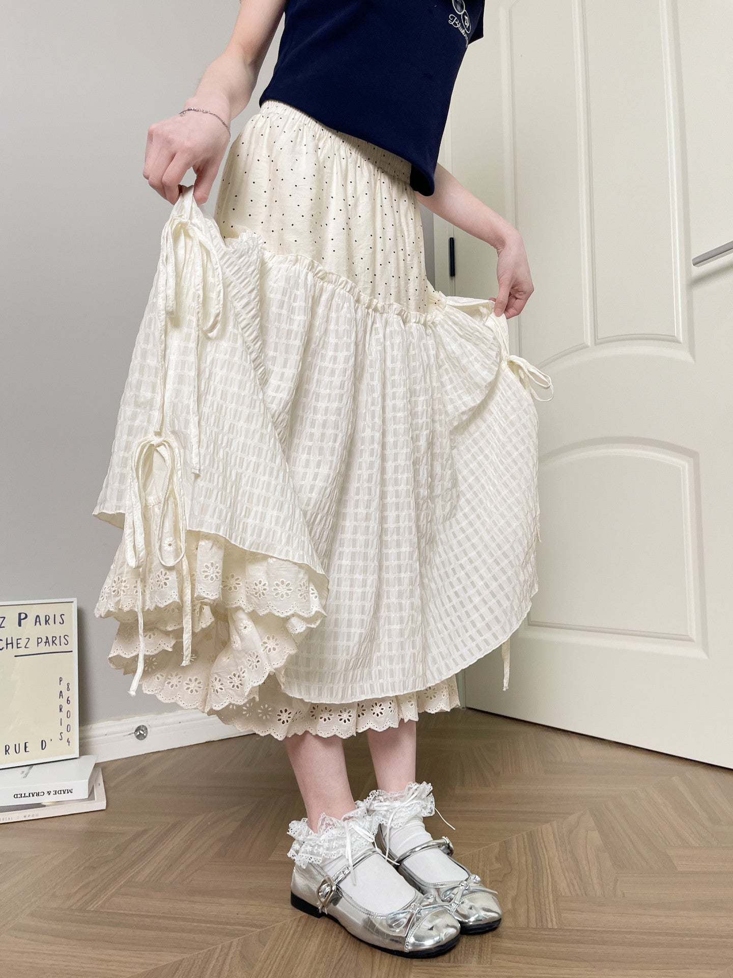 Cottage Meadow Midi Skirt-Bottoms-ntbhshop