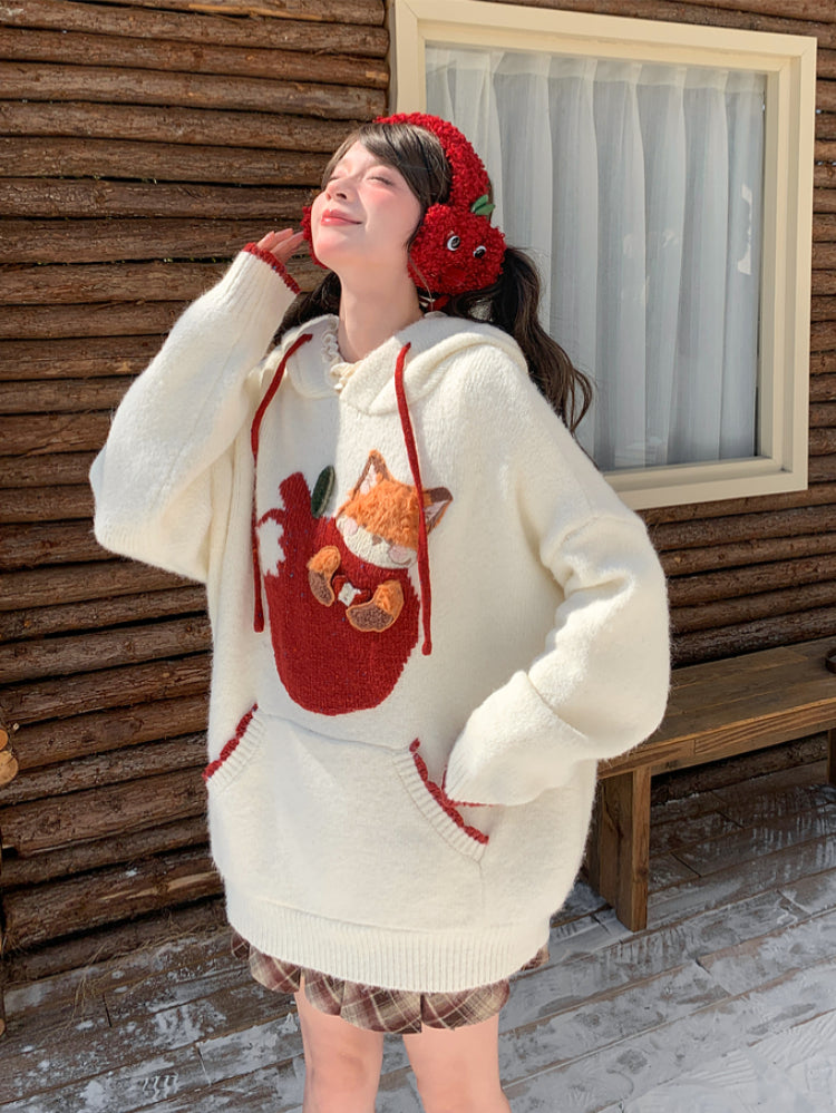 Apple Fox Cozy Orchard Knit Sweaters-ntbhshop