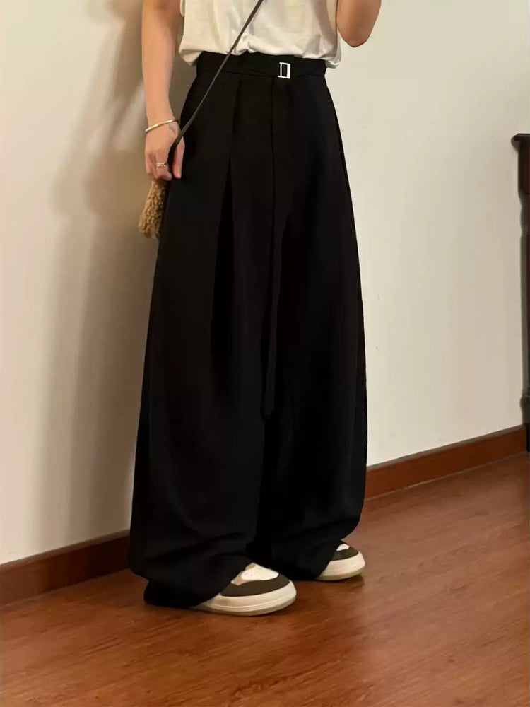 Library Hour Pleated Trousers-Bottoms-ntbhshop