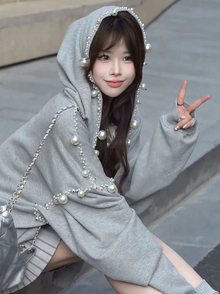 Pearlcore Beaded Hooded Jacket-ntbhshop