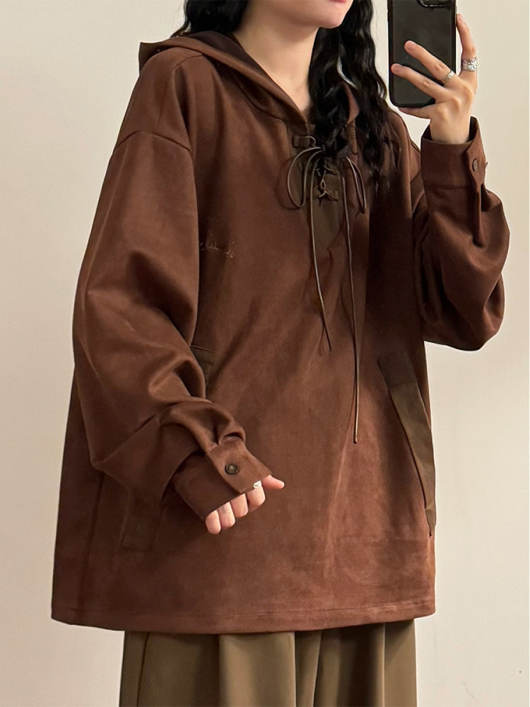 Coffee Wanderer Suede Unisex Hoodie-ntbhshop