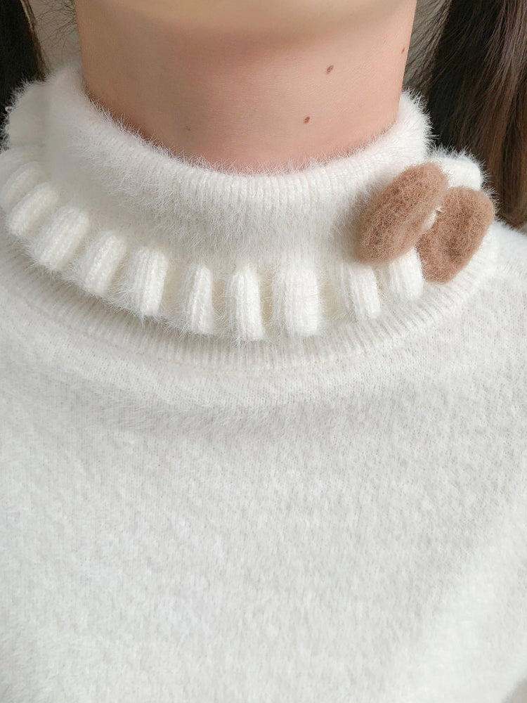 Lolita Cloud Puff Sleeve Knit Tops-ntbhshop