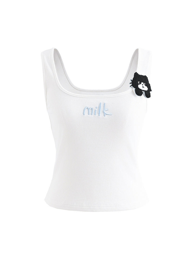 Milk Cat Bra Camisoles-Tops-ntbhshop