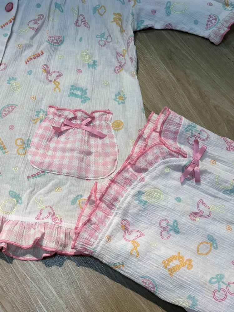 Cloudy Candy Muslin Pajamas Set-ntbhshop