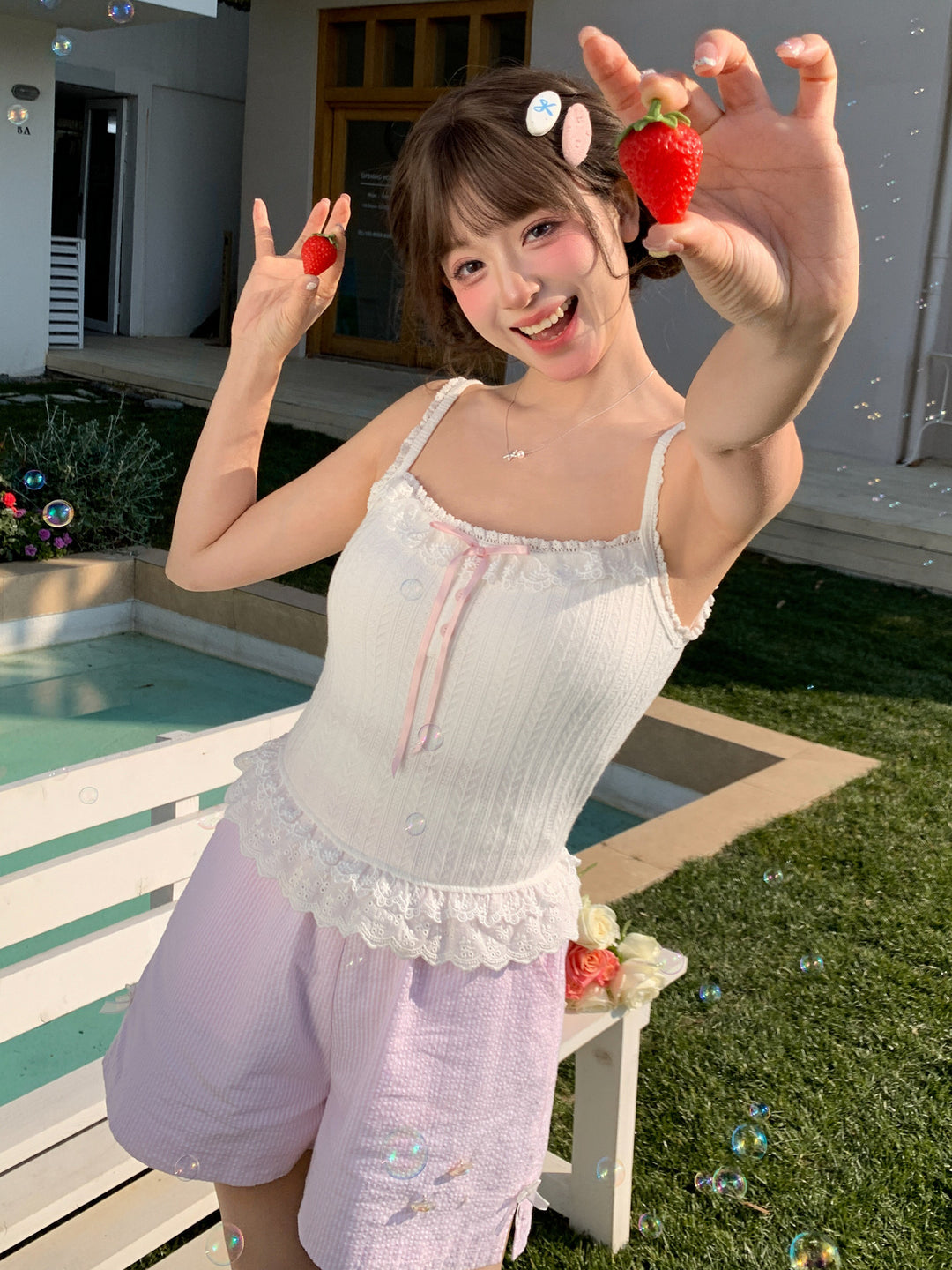 Sweetheart Bra Camisole-Tops-ntbhshop