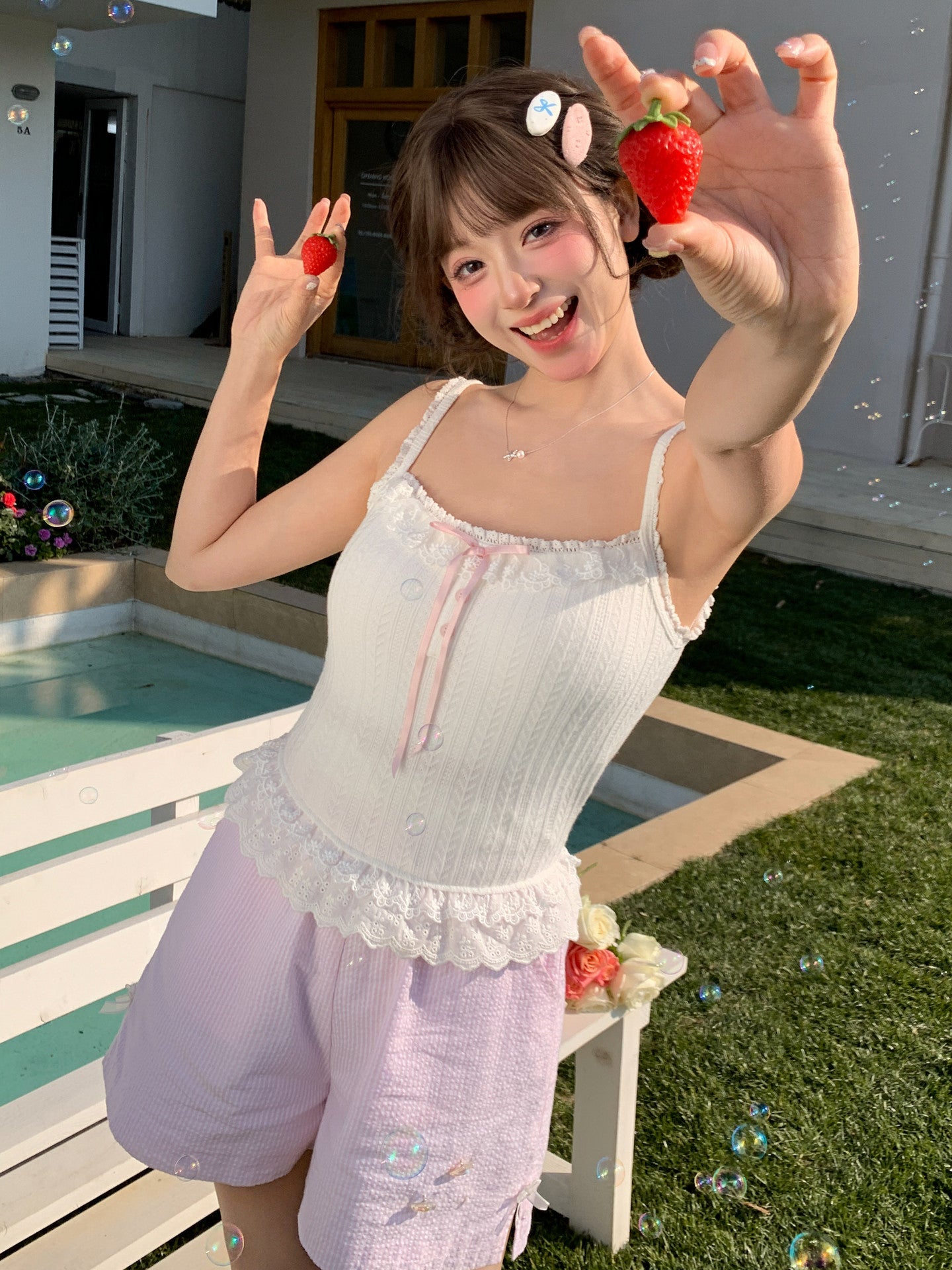 Sweetheart Bra Camisole-Tops-ntbhshop
