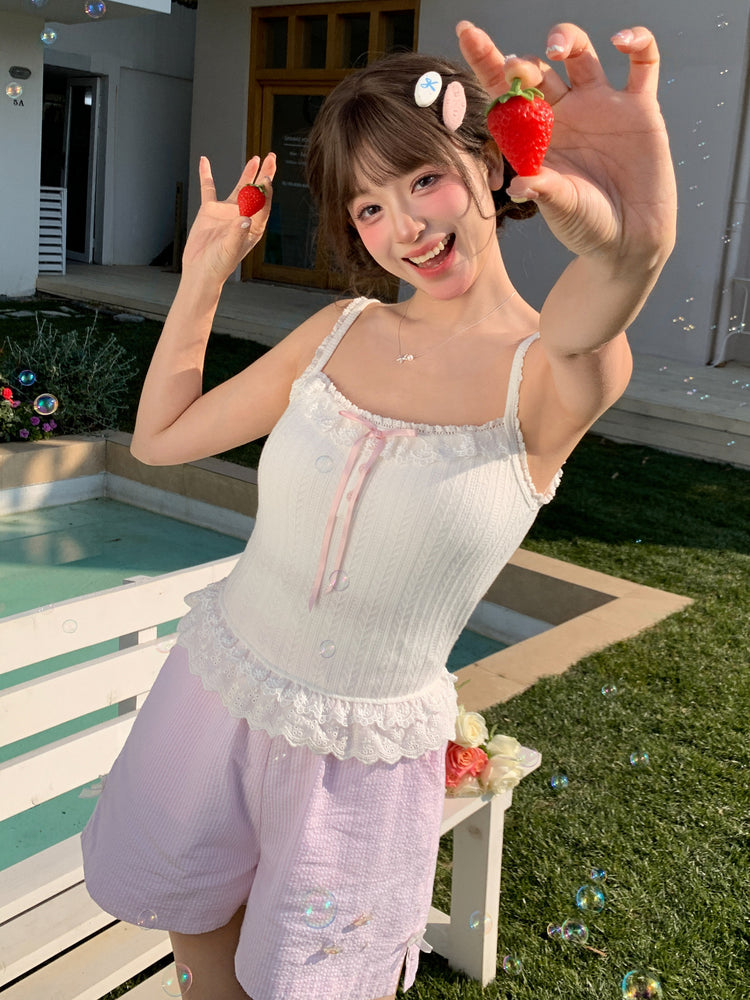 Sweetheart Bra Camisole-Tops-ntbhshop