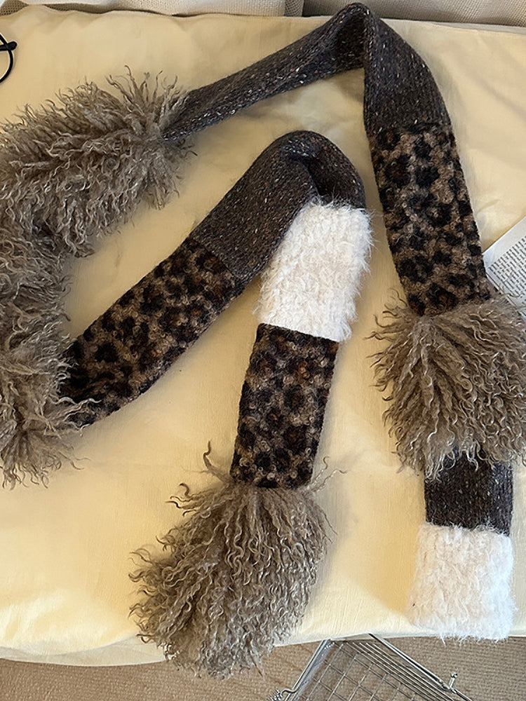Leopard Den Patchwork Scarf-ntbhshop
