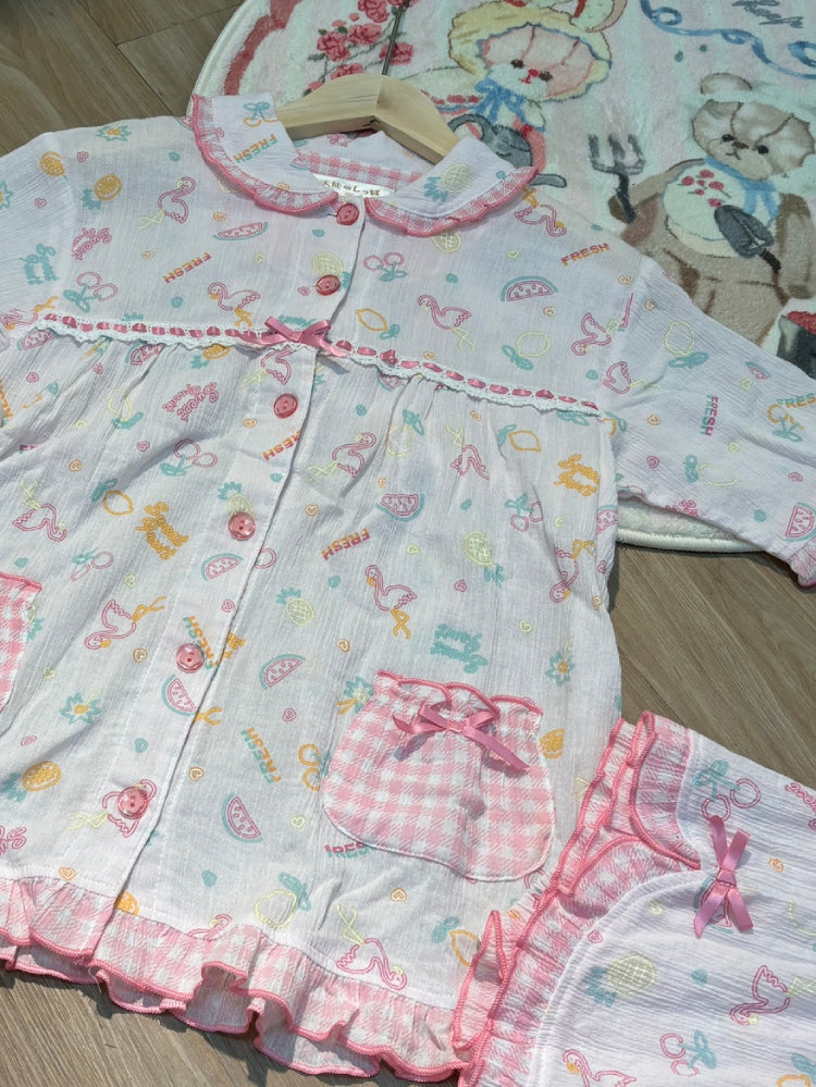 Cloudy Candy Muslin Pajamas Set-ntbhshop