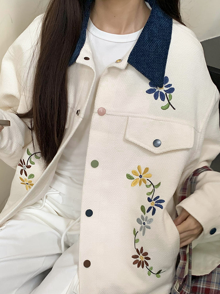 Folk Bloom Corduroy Jackets-ntbhshop