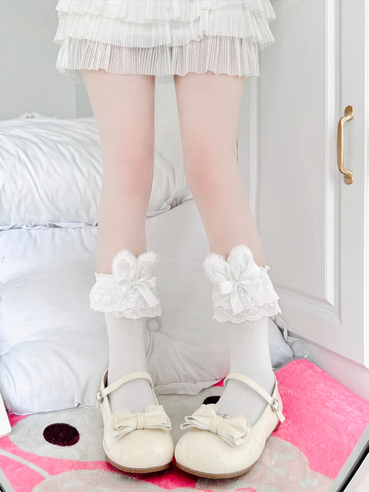 Bunny Ear Bow Ankle Socks-ntbhshop