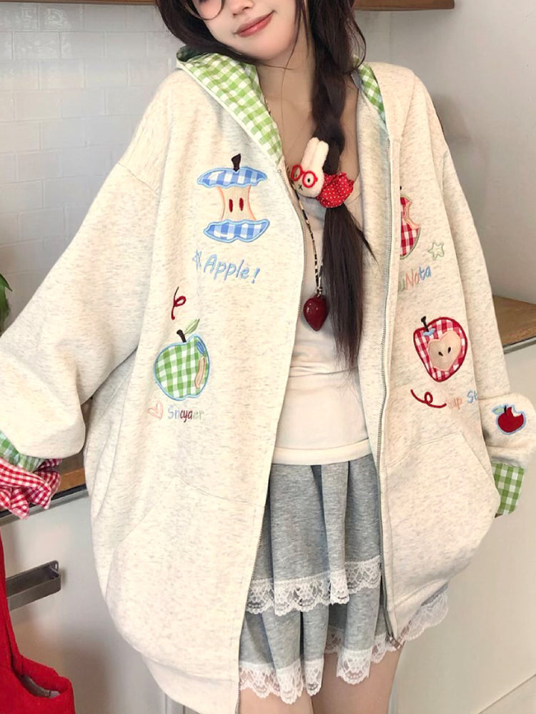 Apple Picnic Whimsy Hooded Jackets-ntbhshop
