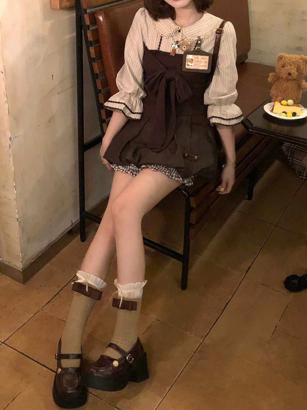 Chestnut Bloom Bubble Skort-Bottoms-ntbhshop