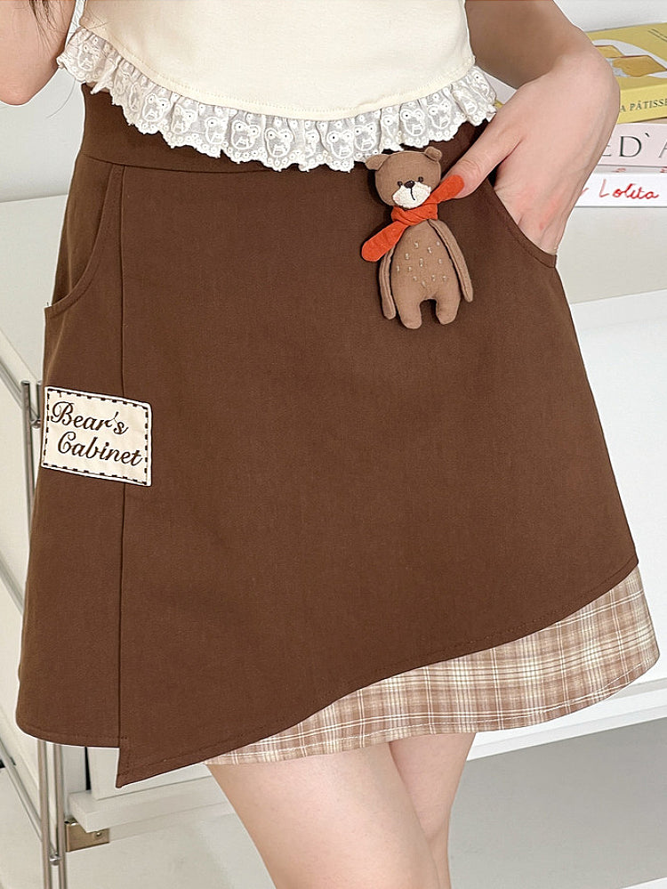Bears Cabinet Patch Skirt-Bottoms-ntbhshop