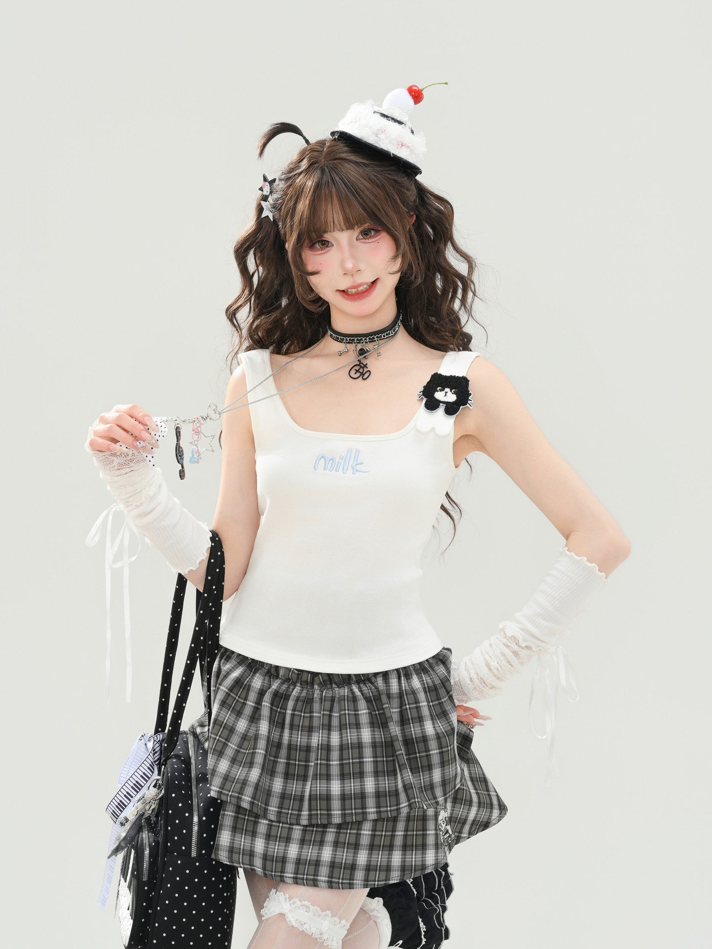 Milk Cat Bra Camisoles-Tops-ntbhshop