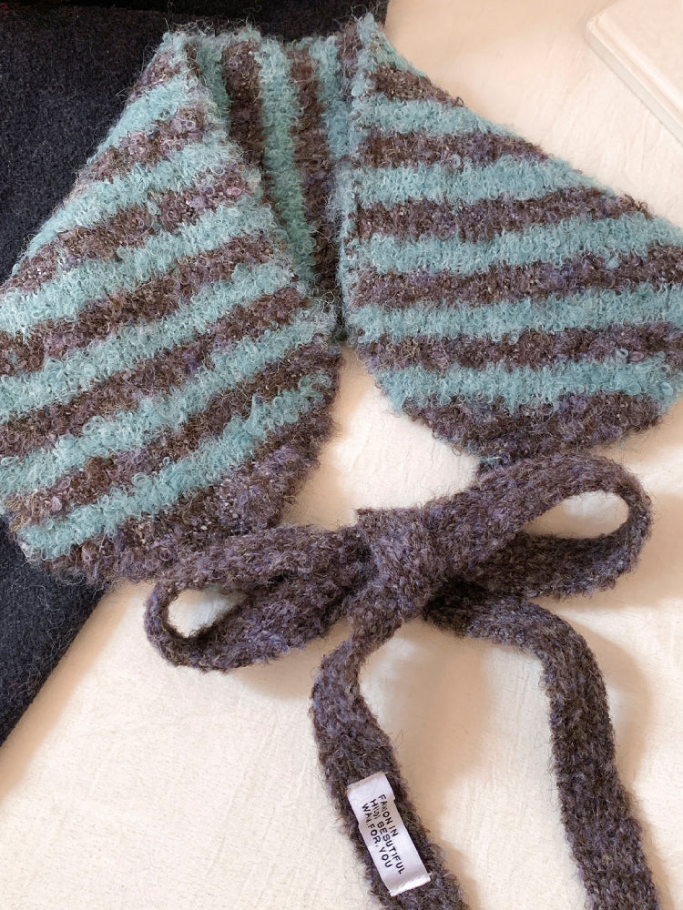 Snow Bloom Lace Knit Earmuffs-ntbhshop