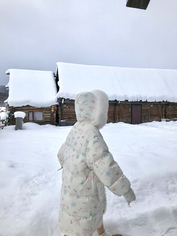 Bunny Meadow Dream Puffer Coat-ntbhshop