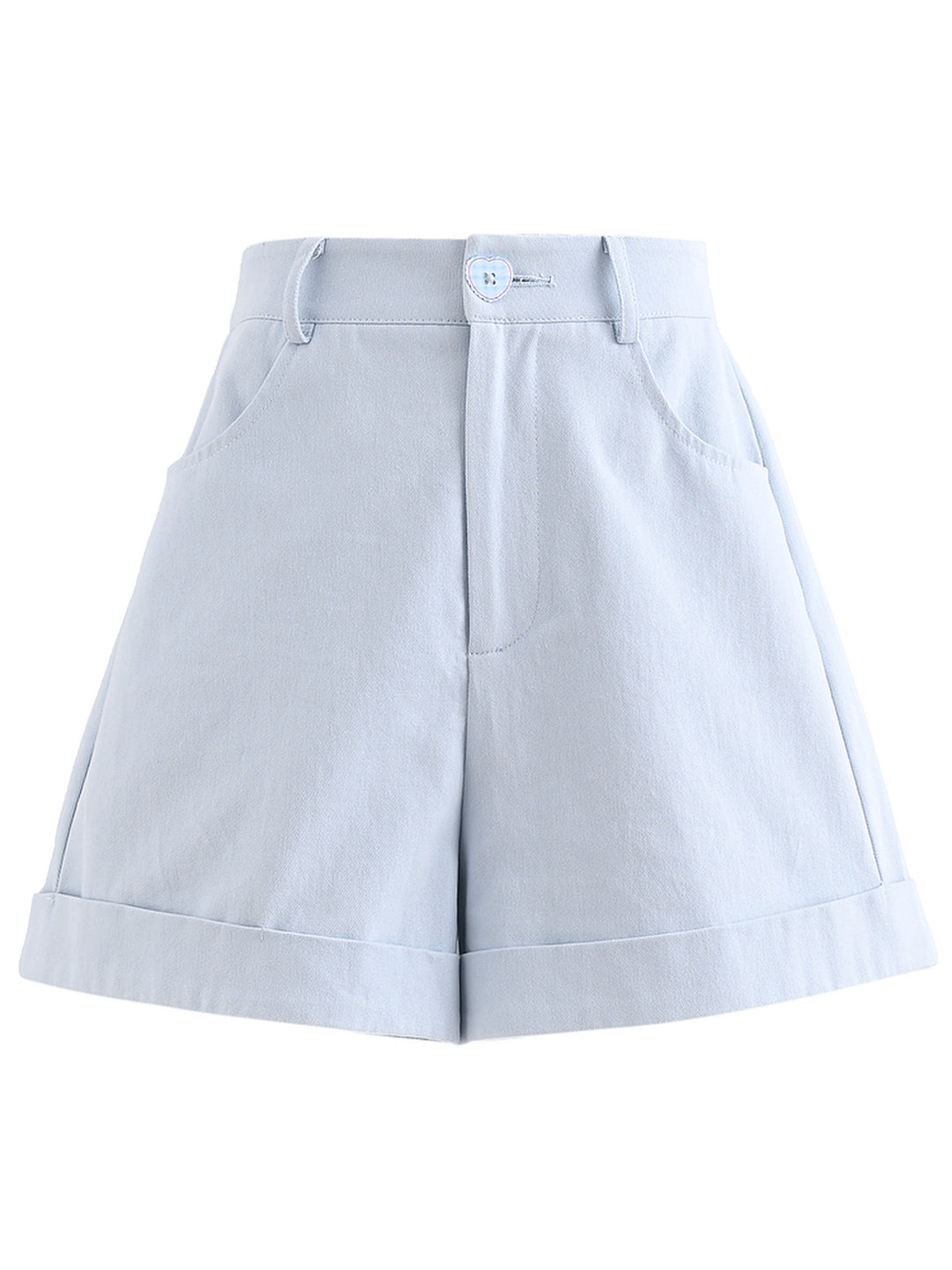 Cloud Cotton Button Shorts-Bottoms-ntbhshop