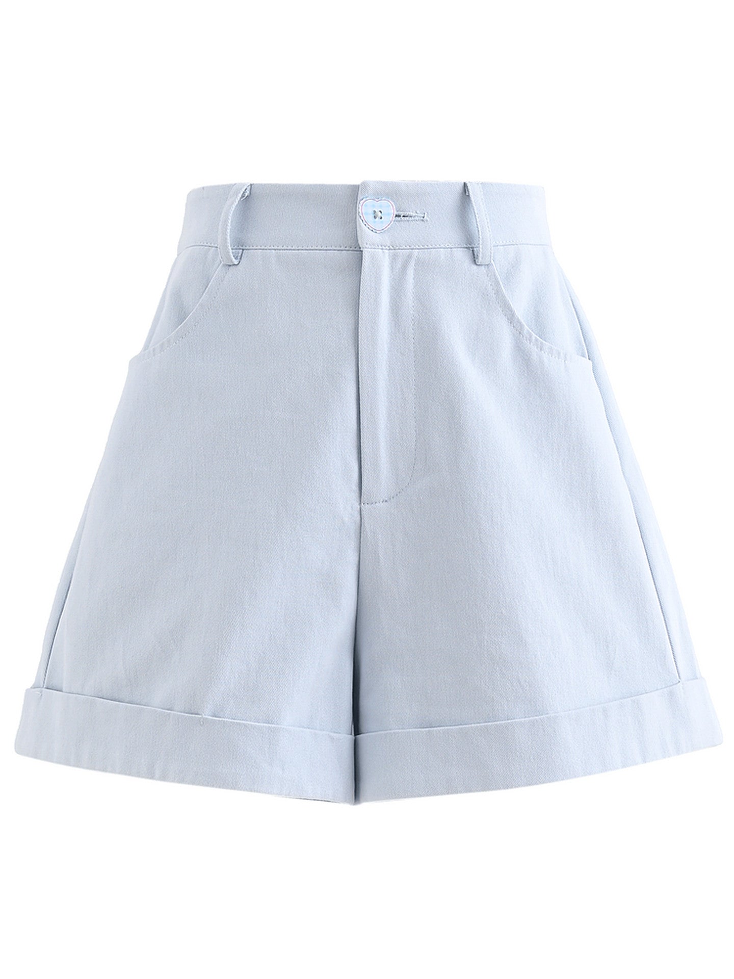 Cloud Cotton Button Shorts-Bottoms-ntbhshop