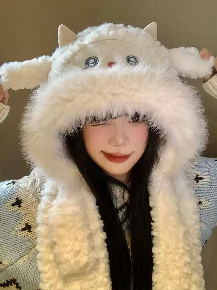 Sheep Cloud Cozy Earflap Hoods-ntbhshop