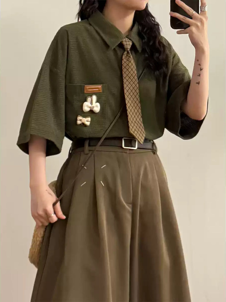 Moss Maze Whimsy Waffle Shirts-ntbhshop