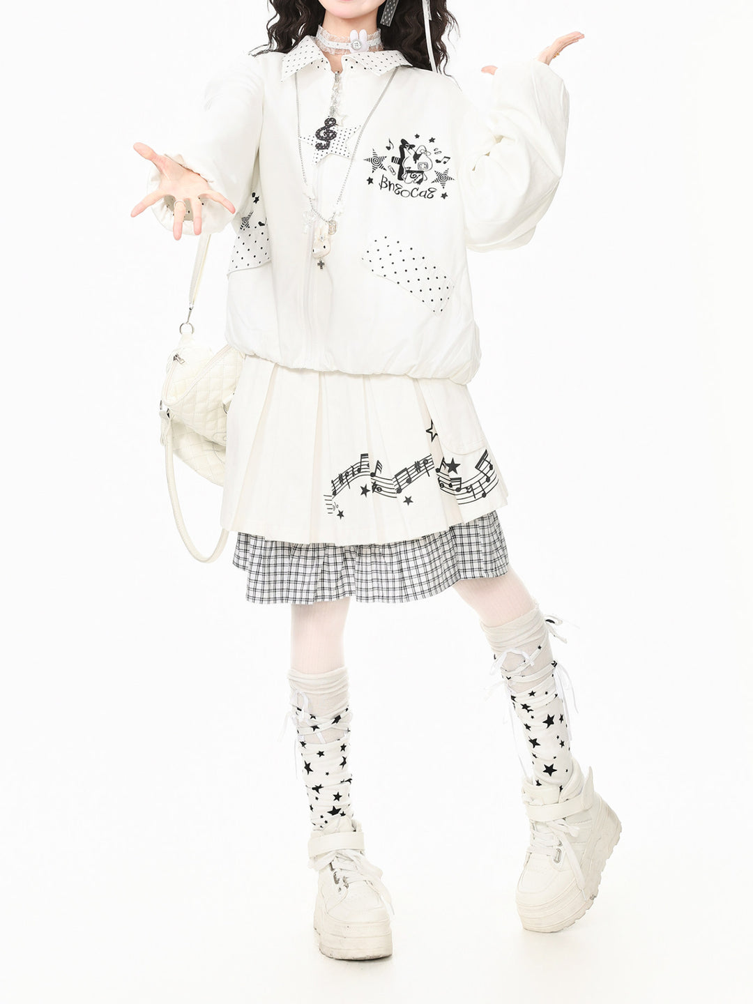 Whimsy Melody Reversible Jackets-Outerwear-ntbhshop