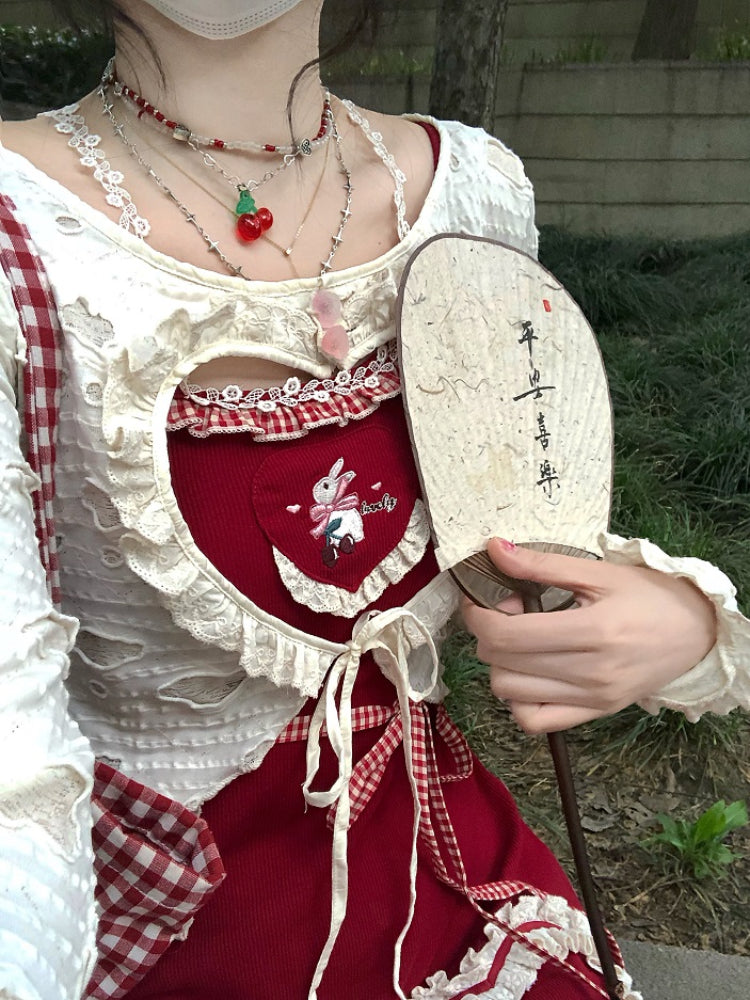 Heart Cut Sunscreen Crop Cardigan-ntbhshop