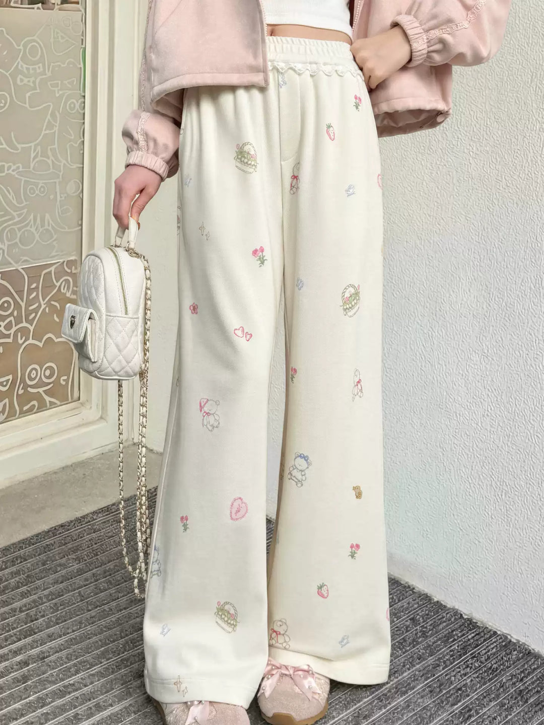 Milk Berry Modal Lounge Pants-Bottoms-ntbhshop