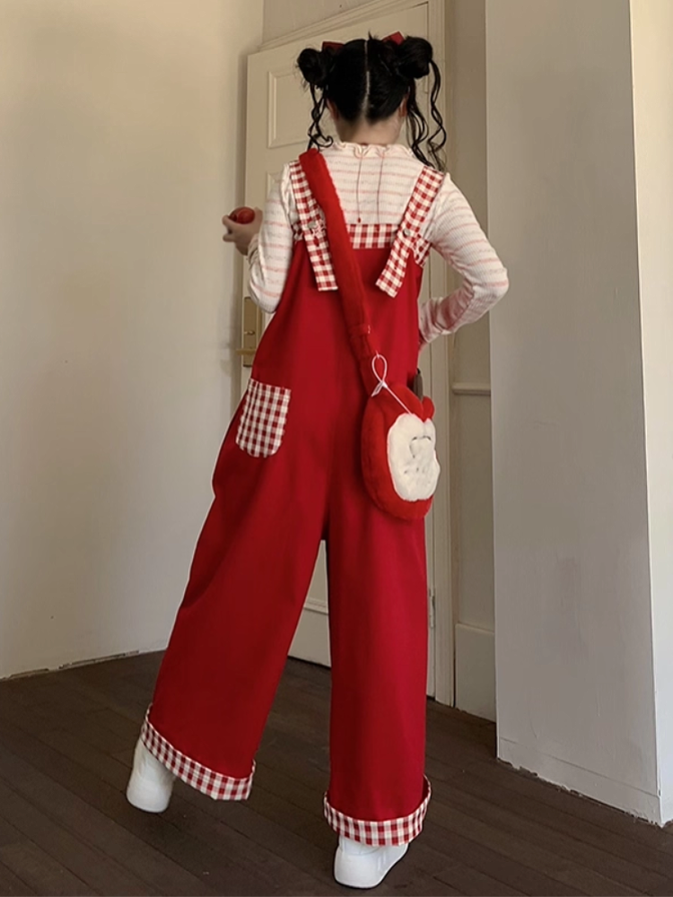 Whimsy Adventure Plaid Overall Pants-ntbhshop