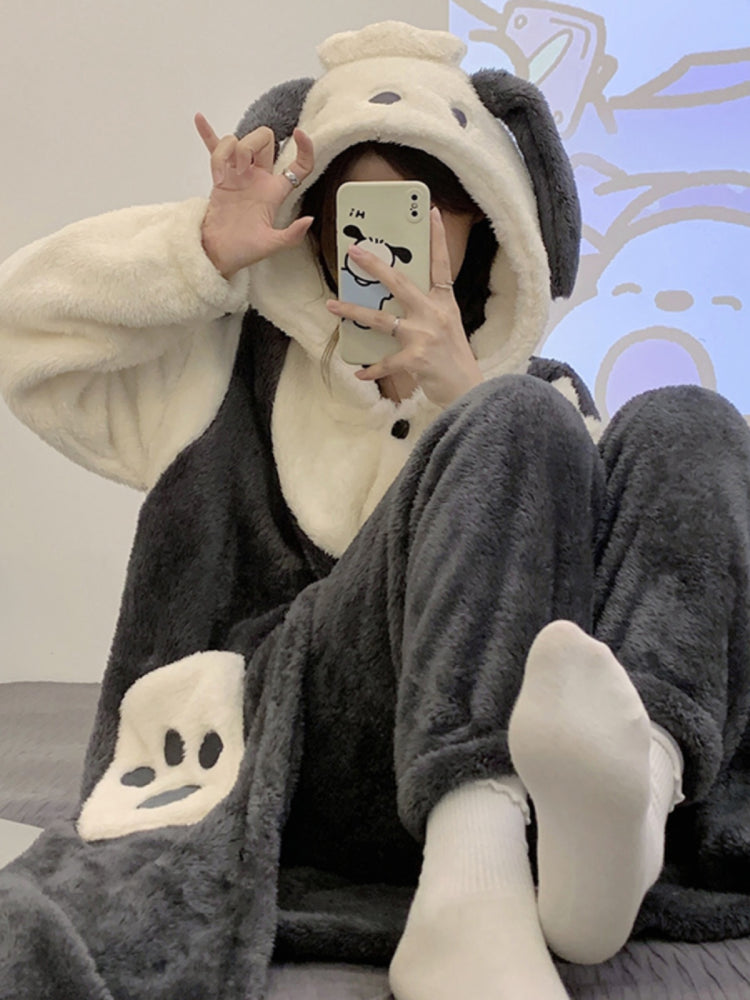 Pochacco Cozy Fleece Pajamas-Sets-ntbhshop
