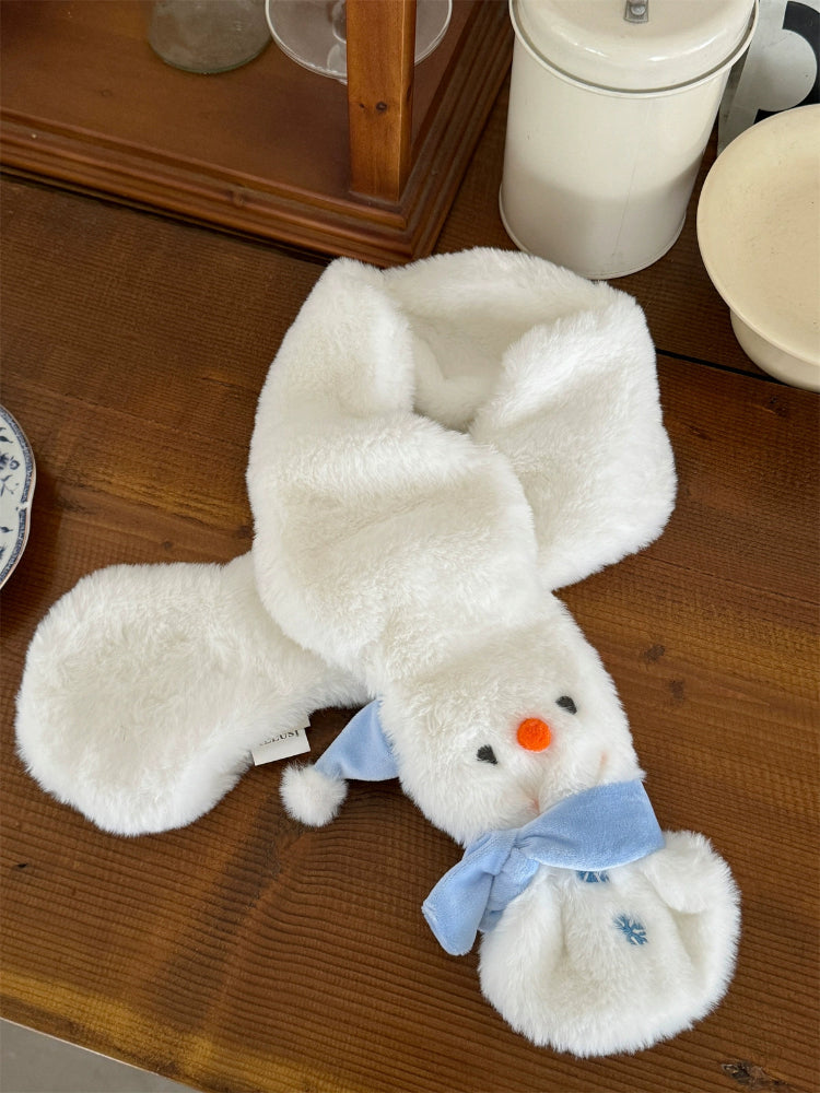 Snowman Fluffguard Hat, Scarf, Gloves & Leg Warmers-ntbhshop