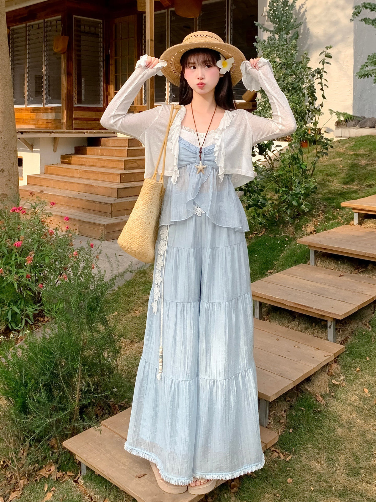 Skyveil Wide Pants-Bottoms-ntbhshop