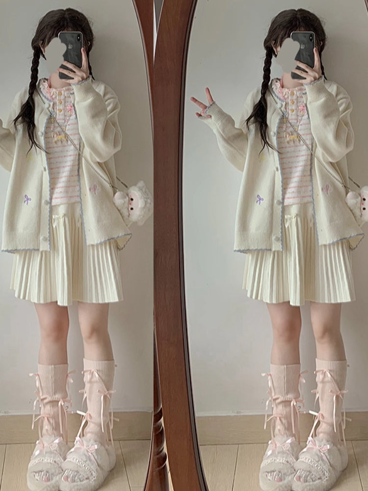 Sugar Bow Embroidery Cardigans-ntbhshop