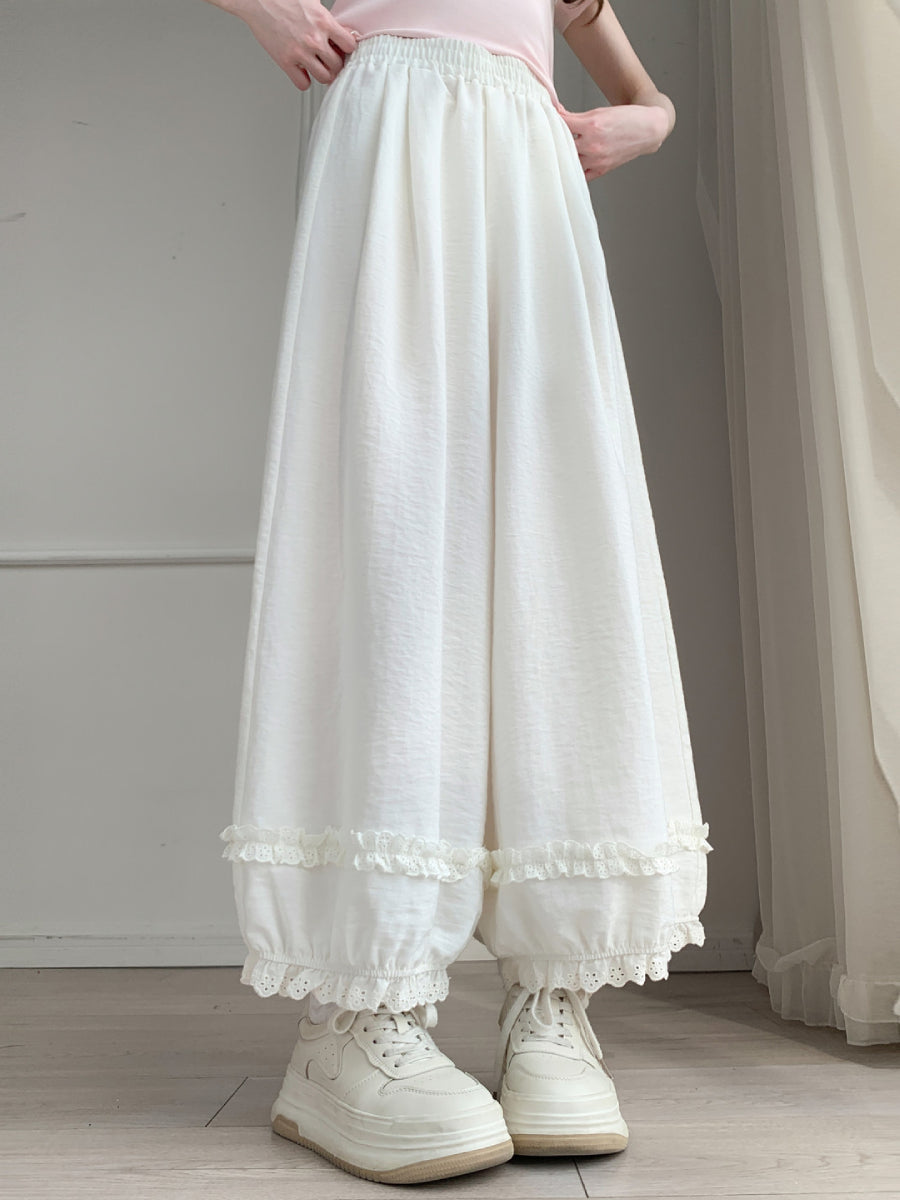 Cloud Lace Bloomers Pants-Bottoms-ntbhshop