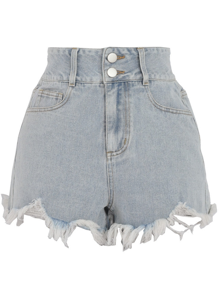 Cloud Breeze Denim Shorts-Bottoms-ntbhshop