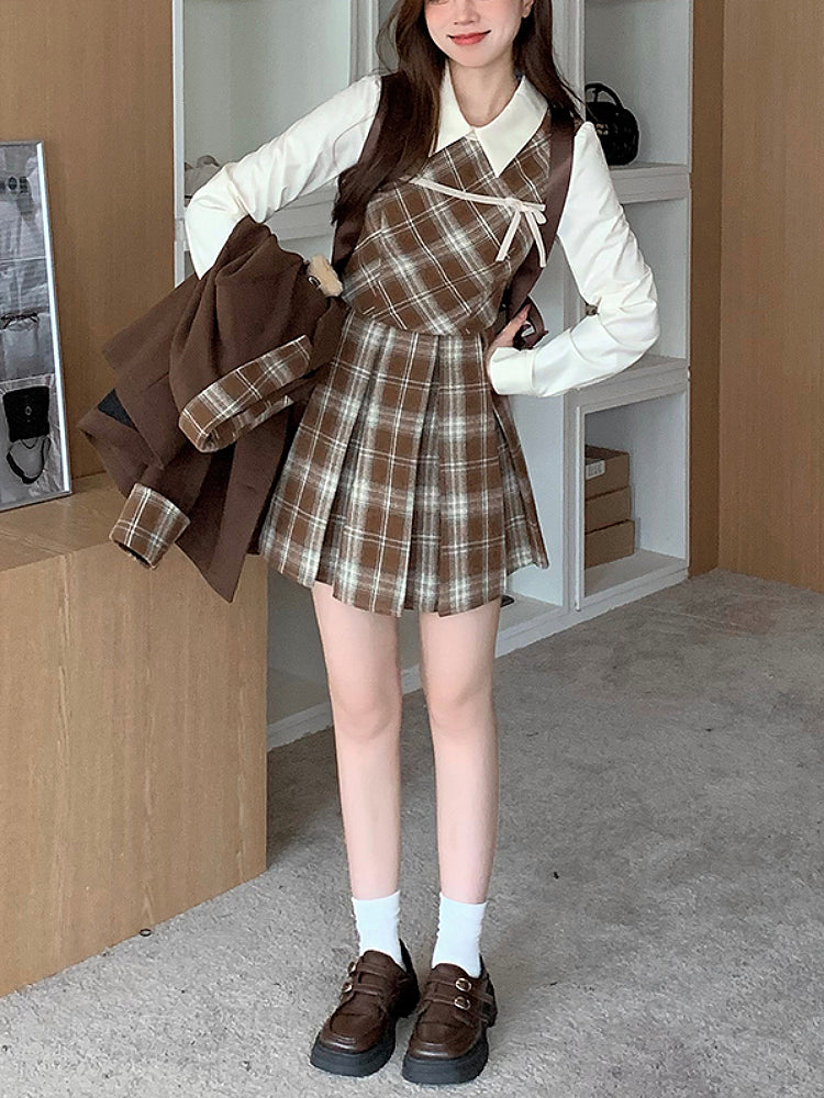 Maple Latte Academia Blazer & Dresses-ntbhshop