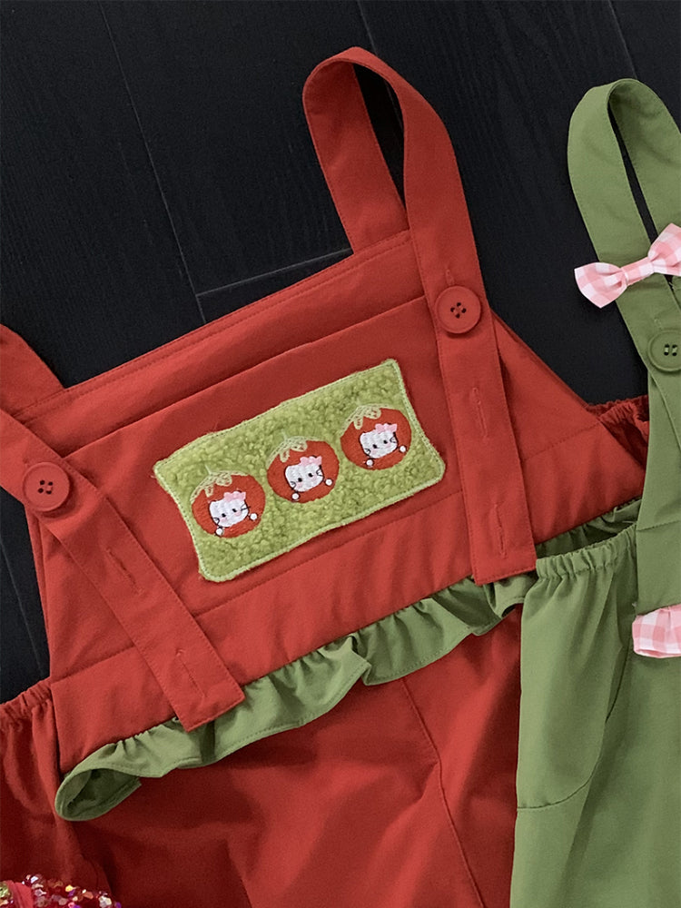 Fruit Pop Puffy Bib Pants-ntbhshop