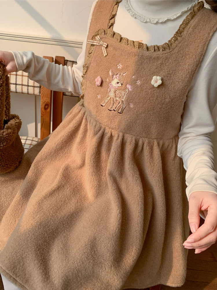 Dear Bambi Cottage Apron Dress-ntbhshop