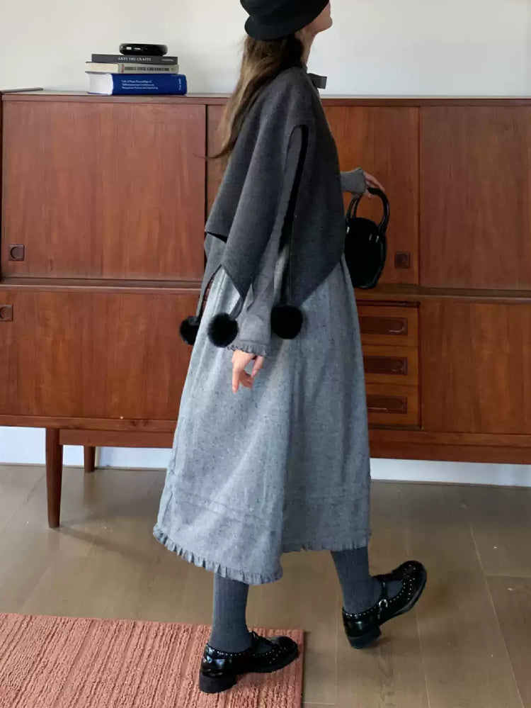 The Poets Winter Cape & Knit Dress-ntbhshop