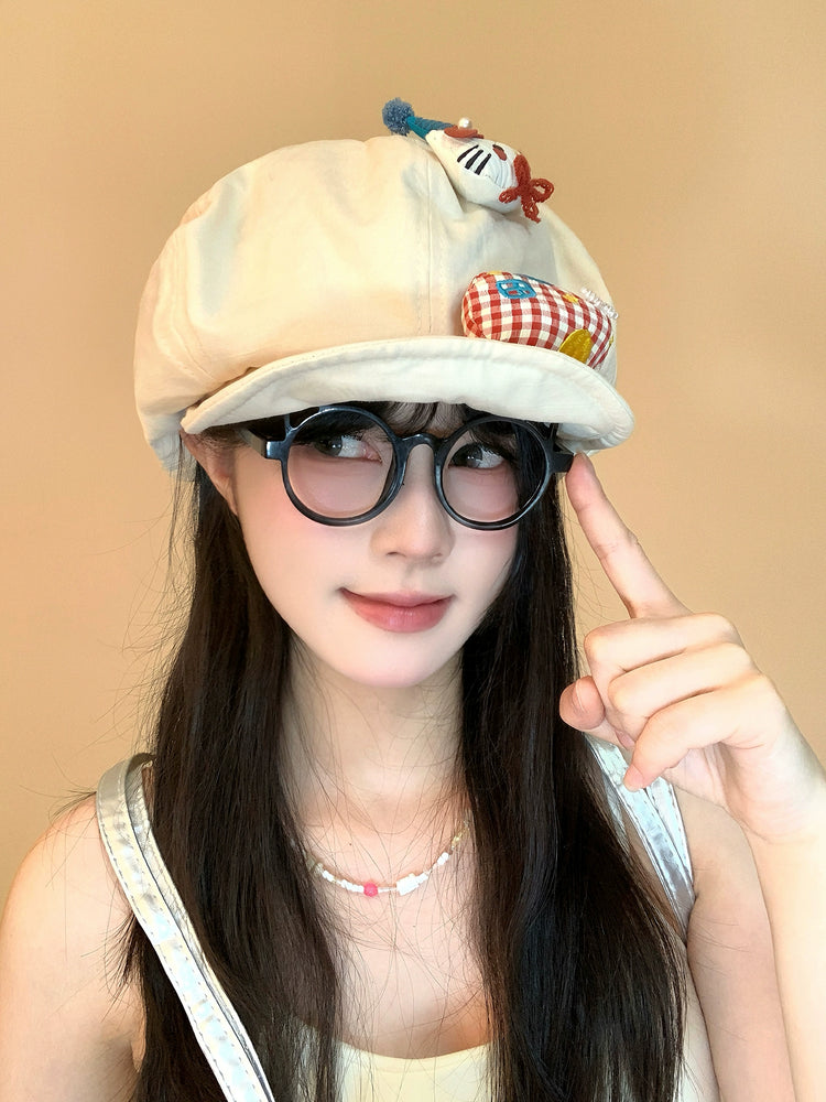 Cloud Painter Cute Denim Berets-ntbhshop