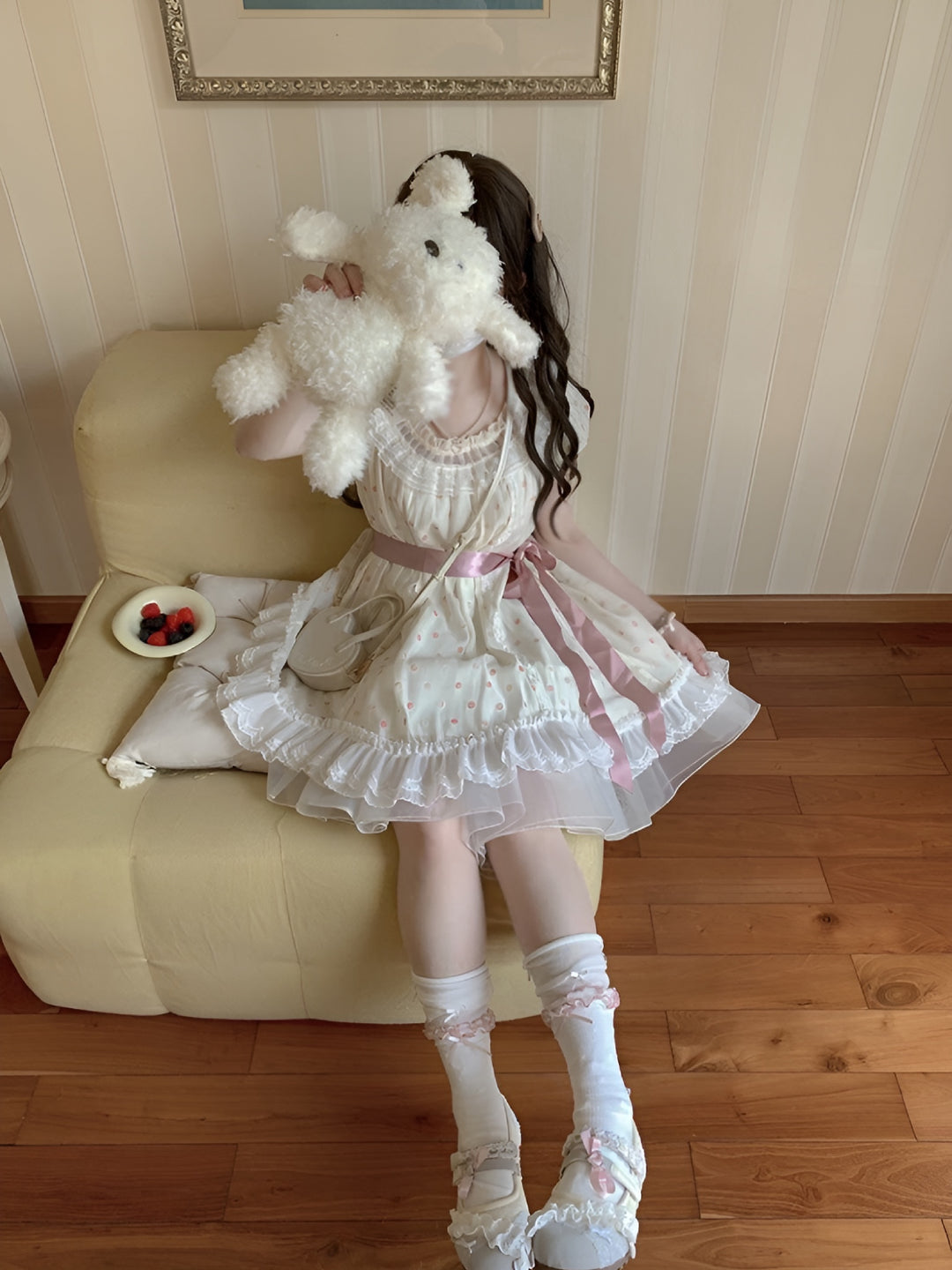 Sugar Dot Ribbon Dresses-Dresses-ntbhshop