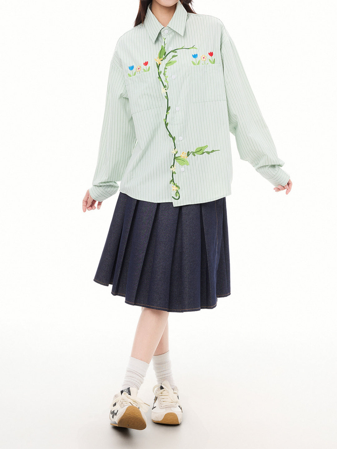 Garden Sprout Stripe Shirts-Tops-ntbhshop