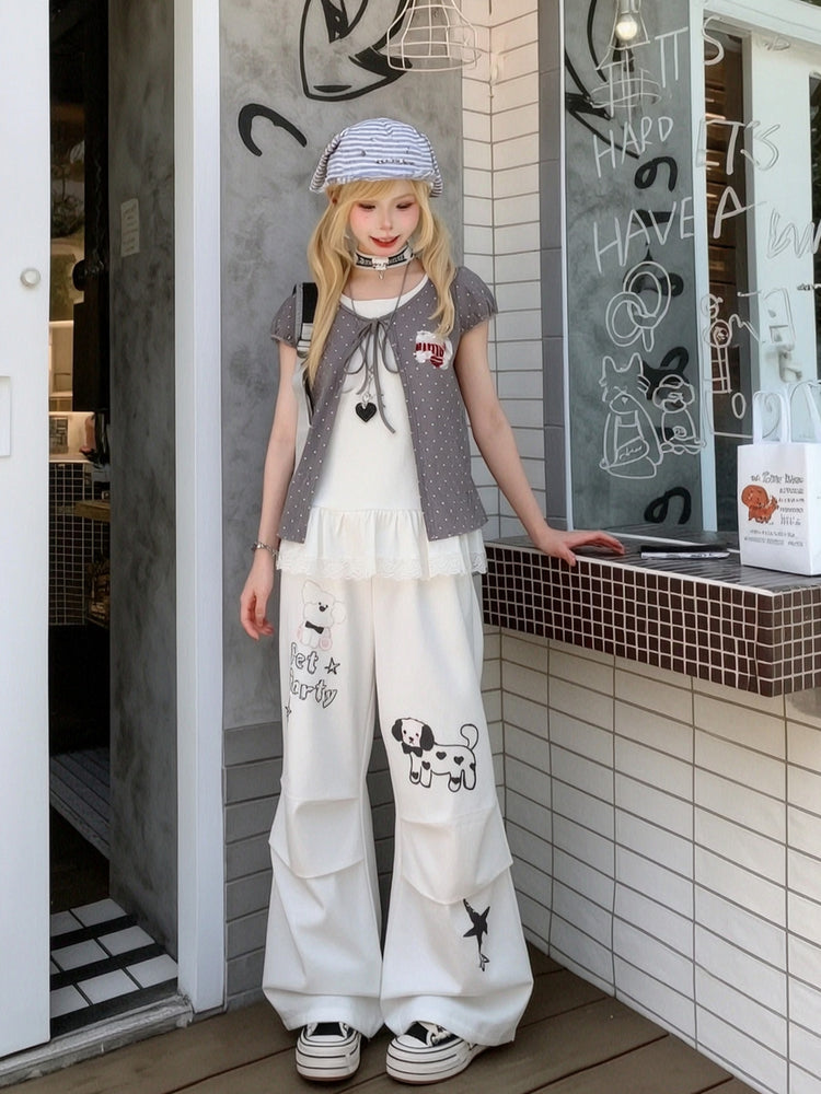 Pet Party Cotton Cargo Pants-Bottoms-ntbhshop