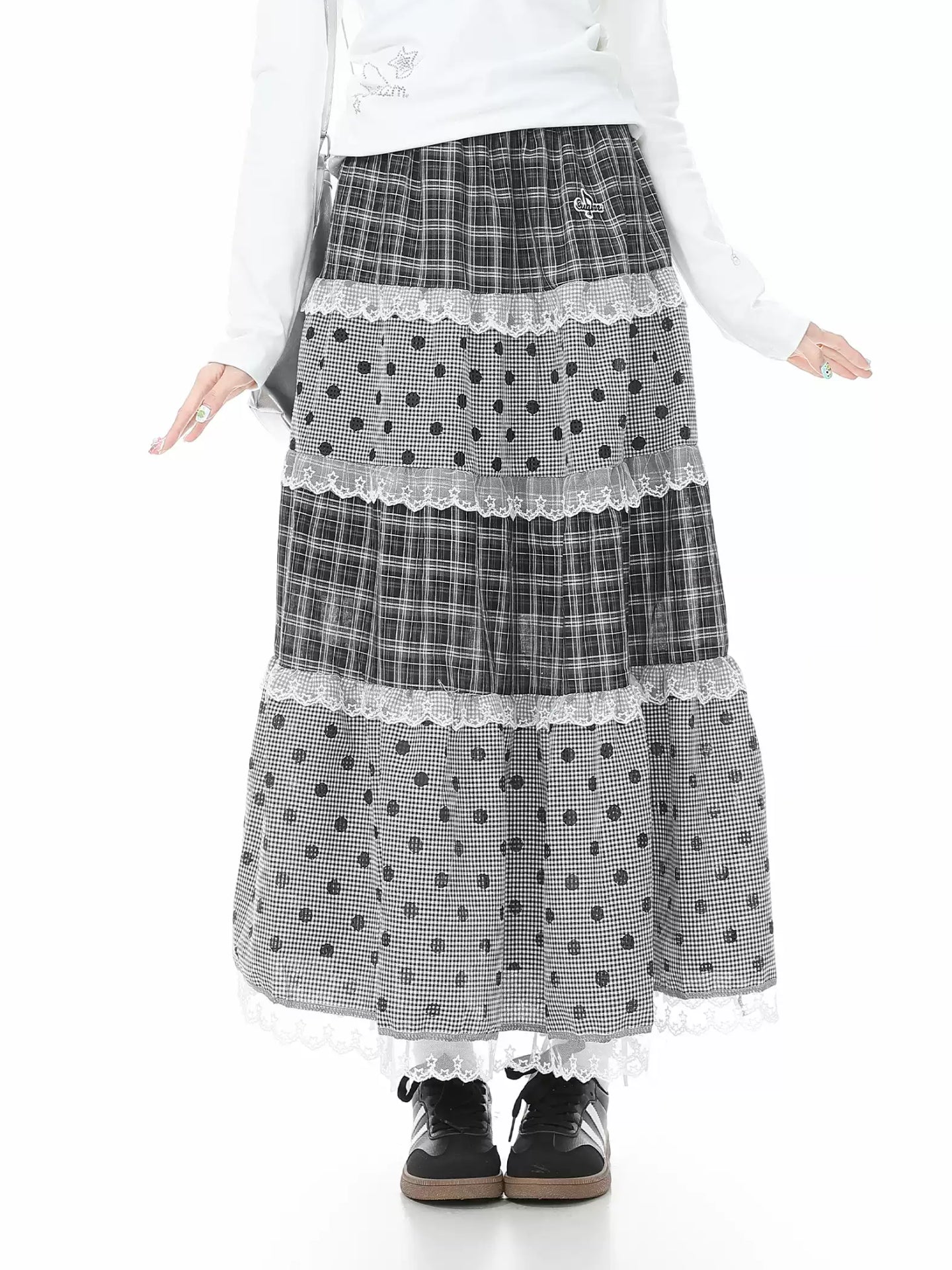 Black Sesame Maxi Skirt-Bottoms-ntbhshop