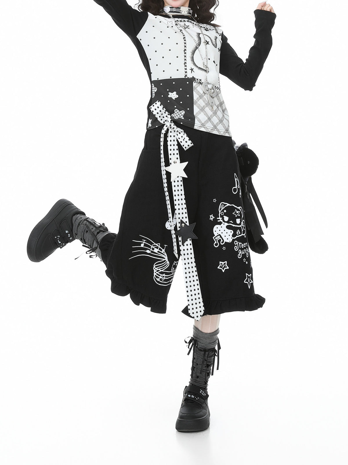 Melody Kitty Culotte Shorts-Bottoms-ntbhshop