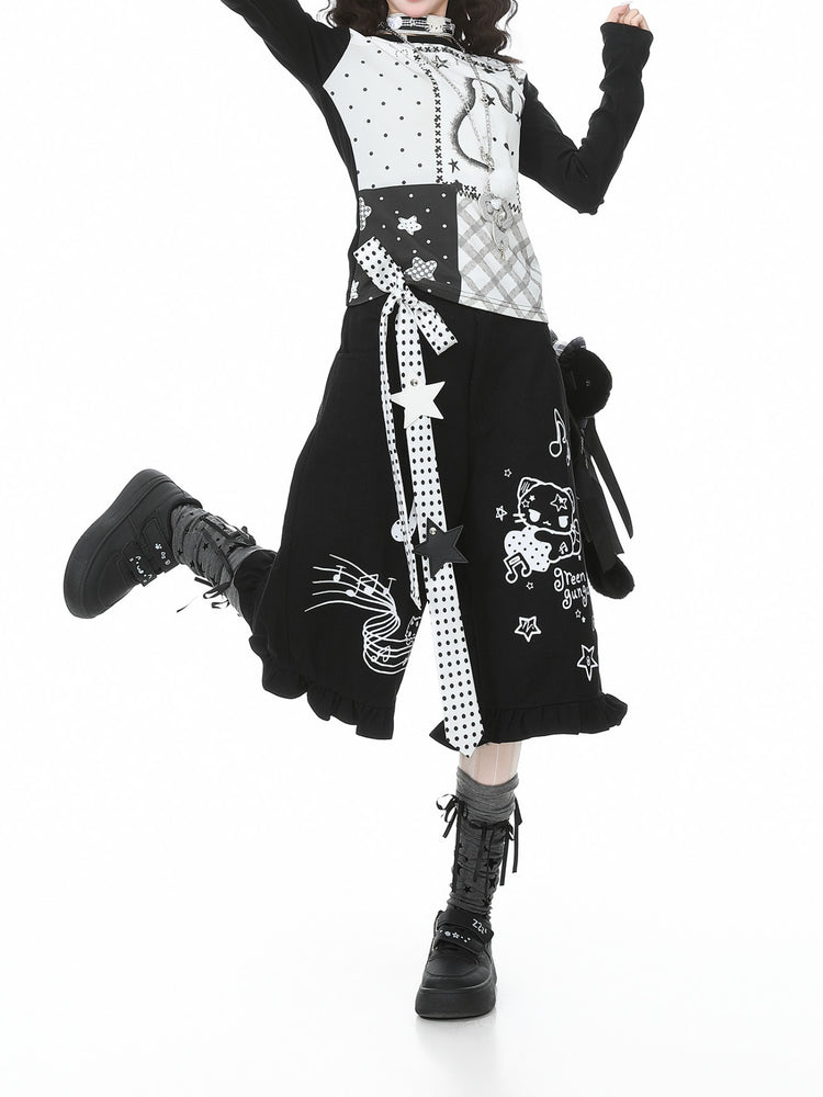 Melody Kitty Culotte Shorts-Bottoms-ntbhshop