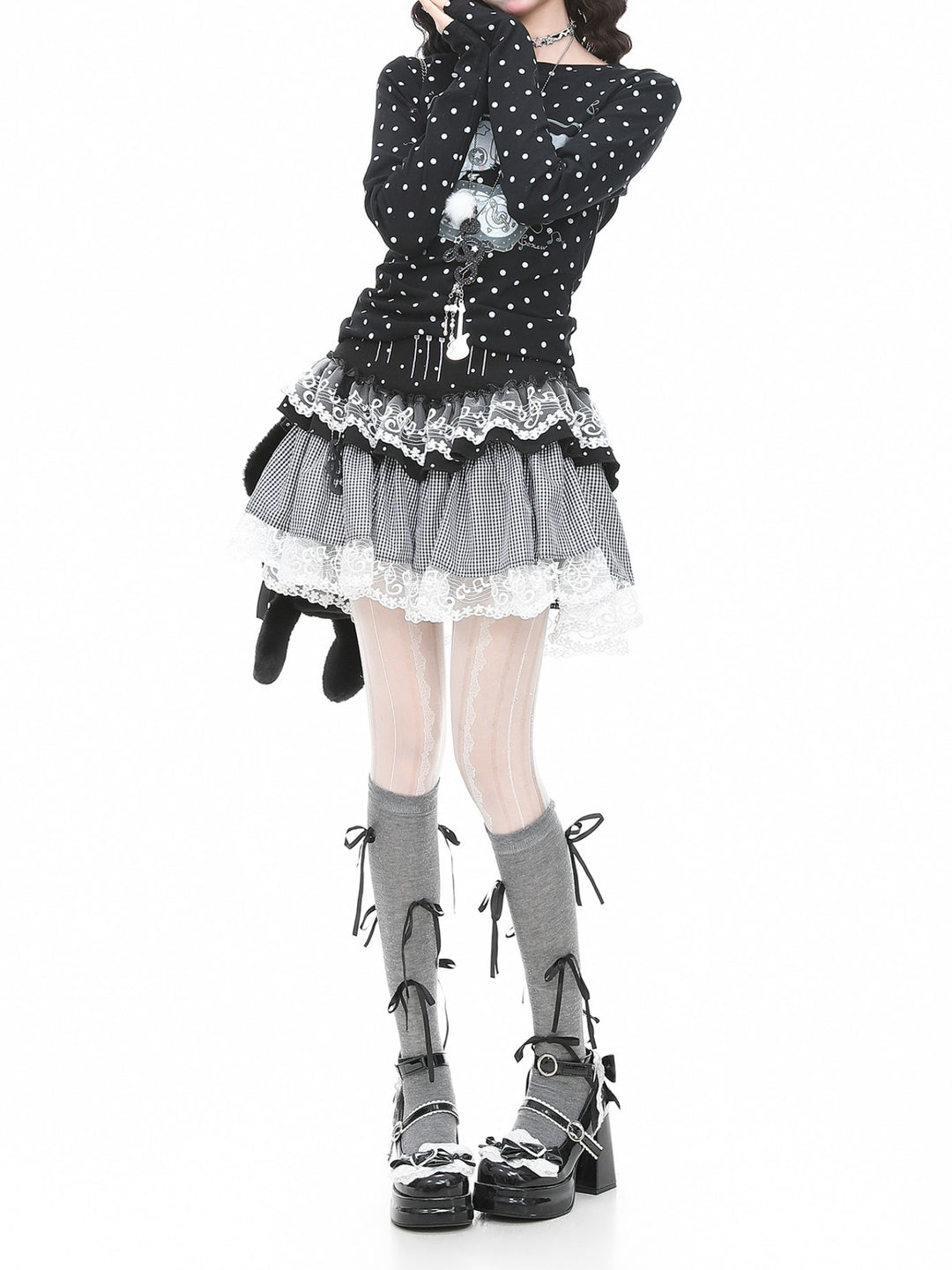 Whimsy Melody Cake Skirts-Bottoms-ntbhshop