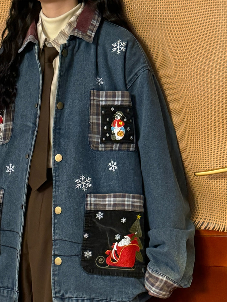 North Pole Postman Denim Jacket-ntbhshop