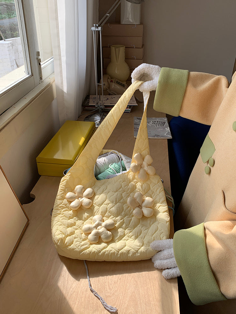 Sunny Bloom Puff Tote-ntbhshop